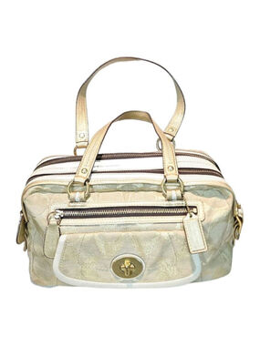 Coach Sabrina 13502 Op Art Metallic Gold Satchel — Authentic w/ Dusty Bag